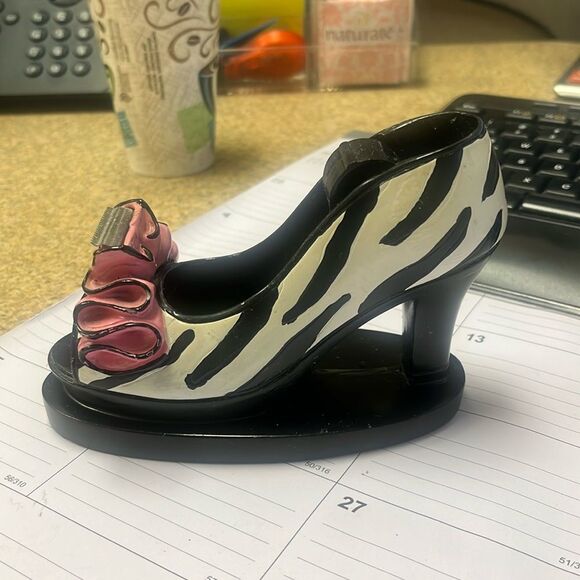 High heels shoe tape dispenser zebra print - Picture 1 of 4